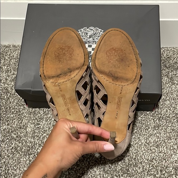 Vince Camuto Beige Heels - Picture 3 of 5